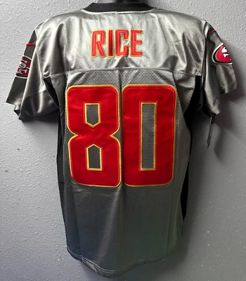 Camiseta de fútbol americano para hombre NFL San Francisco 49ers #80 Jerry Rice talla: 40 gris - nueva con etiquetas Foto 1 de 4