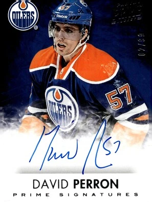 David Perron - 2013-14 Panini Prime Signatures /99 Card #S-DP - Edmonton Oilers - Image 1 of 2
