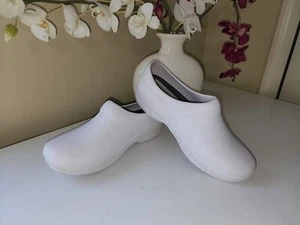 Landau Foot Wear RX White Therapy Arch Support Comfort Clogs Shoes W8/M6 EUR 38 - Picture 1 of 12