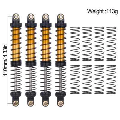 Amortiguador de aceite amortiguador de metal 70/80/90/100/110/120 mm para coche sobre orugas de radiocontrol de 1/10 Foto 1 de 4