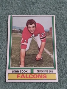1974 Topps Football # 29 Atlanta Falcons Defensive End John Zook EX- NrMt - Picture 1 of 2