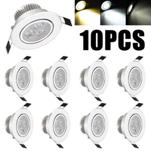 1/10X 6W Dimmable LED Recessed Ceiling Downlight Spot Light Cool White Lamp 220V - Picture 1 of 15