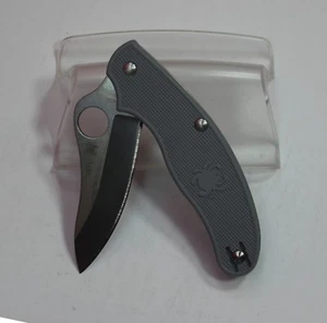 NEW Unused Numbered C94PGY3 SPYDERCO GIN-1 UK Penknife Folding Knife - Picture 1 of 9