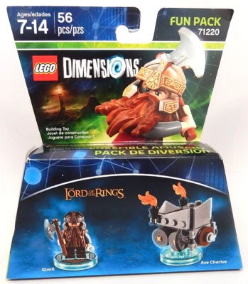 Lego 71220 Gimli y Hacha Carro El Señor de los Anillos Dimensiones Paquete Divertido Sin usar, en caja sellada Foto 1 de 3