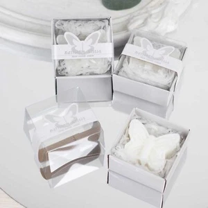 10 WHITE Butterfly Unscented SOAP Party Favors Gift Boxes Events Decorations - Picture 1 of 8