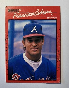 1990 Donruss Atlanta Braves Baseball Card #646 Francisco Cabrera - Picture 1 of 2