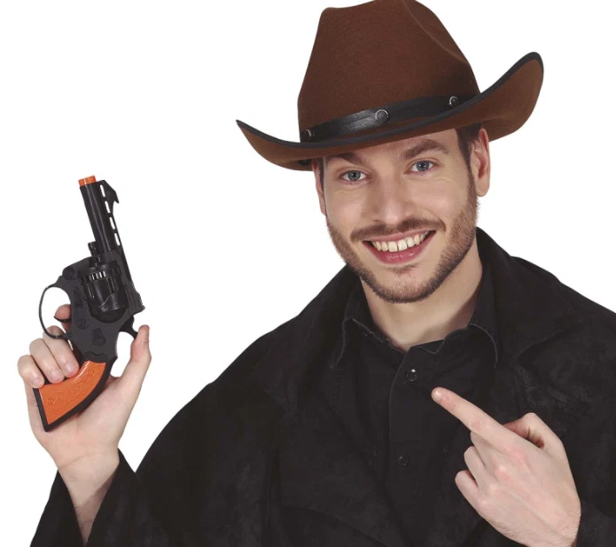 VESTIDO DE FANTASÍA WESTERN RIDER PISTOLA VAQUERO SHERIFF LONE RANGER 25 cm 16052 Foto 1 de 1