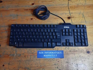 Clavier FR Filaire USB DELL SK-8115 Rev : A01 AZERTY avec support pied - Picture 1 of 10