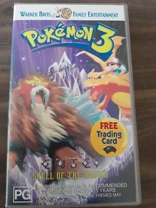 Pokemon 3 Vhs Sealed Promo Pokemon Card Shrink Wrapped On Tape Ultra Rare 2001 - Picture 1 of 5