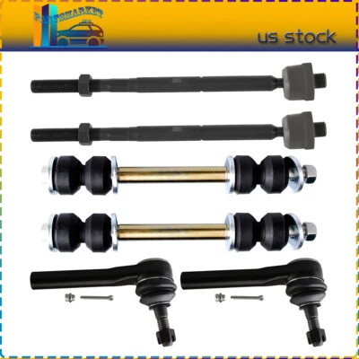 For GMC YUKON XL 2015-2019 All Models 6Pcs Front Tie Rod End Sway Bar End Link Foto 1 de 4