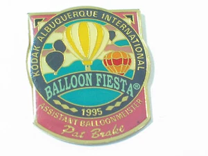 1995 Albuquerque Fiesta Pat Blake Balloon Meister Heißluftballon Pin, (#07**) - Bild 1 von 3