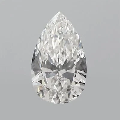 IGI Certified 0.34ct G/VS2 Clarity Pear Cut Lab Grown CVD Diamond For Jewelry - Image 1 of 4