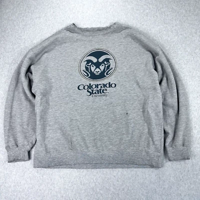 Винтажная толстовка Colorado State Rams с круглым вырезом размер XL искусственно состаренная Jansport - Изображение 1 из 4