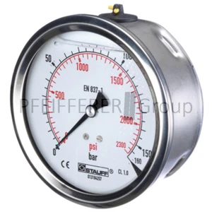 WIKA Manometer 60 bar Ø100mm - 1/2" - Picture 1 of 2