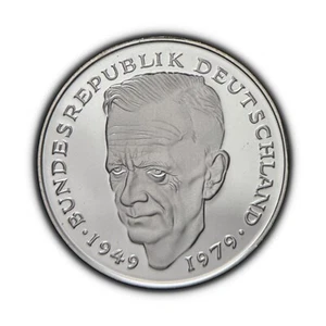 GERMANY. 1979, 2 Mark, G - Karlsruhe, Dr. Kurt Schumacher, Proof 1 - Picture 1 of 3