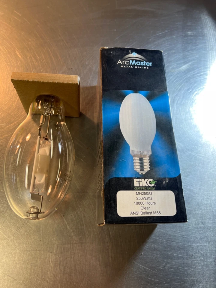 Bombilla de halogenuros metálicos Arc Master MH250/U Eiko MH250U Foto 1 de 1