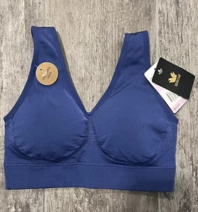 NWT 32 WACOAL B SMOOTH STRETCH NAVY BLUE BRA NEW 835275 414 - Picture 1 of 2