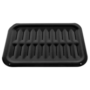 2-Piece Porcelain Heavy-Duty Broiler Pan and Grill Set - Picture 1 of 11