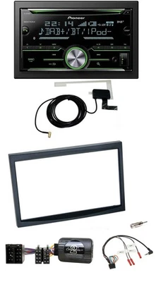 Pioneer CD USB Lenkrad Bluetooth 2DIN DAB Autoradio für Citroen C3 C2 Berlingo s - Bild 1 von 4