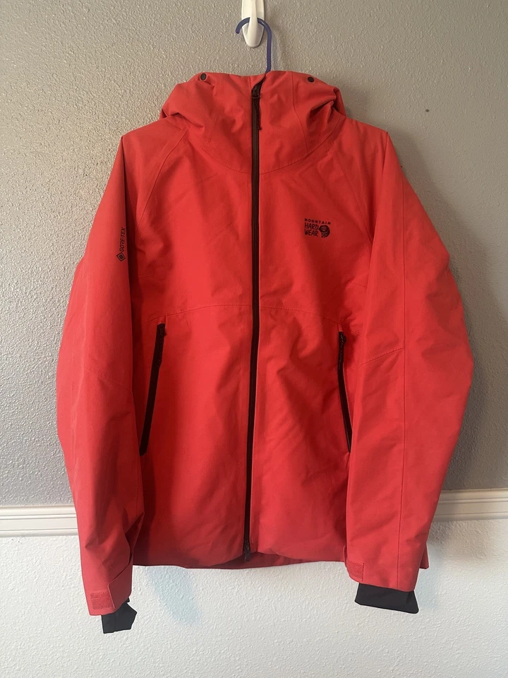 Jaqueta de esqui Mountain Hardwear Cloud Bank GORE-TEX RECCO média feminina rosa solar - Imagem 1 de 4