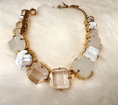 Lele Sadoughi Crystal Statement Necklace Gold tone - Image 1 of 3