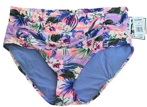 California Sunshine Tropical Print Bikini Swim Bottom Womens Size 3X—NWT - Picture 1 of 8