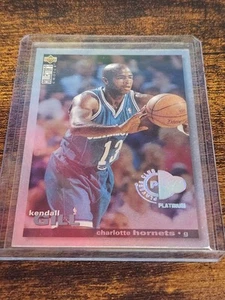 KENDALL GILL 1995 UPPER DECK PLAYERS CLUB PLATINUM NO. 272--CHARLOTTE HORNETS - Picture 1 of 2