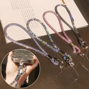 Bling Bling Rhinestone Phone Lanyard Phone Accessories - Photo 1 sur 21