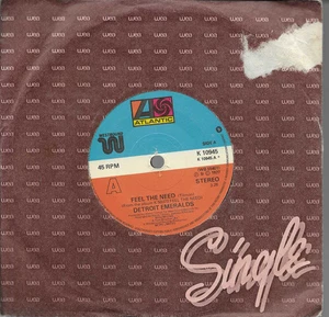Detroit Emeralds "Feel The Need" 7" Vinyl Northern Soul Atlantic K 10945 - Picture 1 of 2