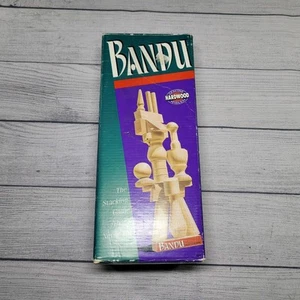 Juego de apilamiento de madera genuina Bandu Milton Bradley 1991 *SOLO EN CAJA* - Imagen 1 de 4