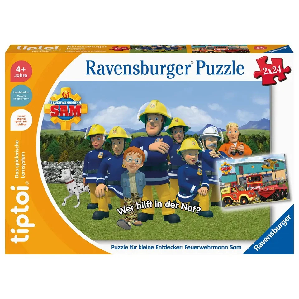 Ravensburger 139 tiptoi® Puzzle für kleine Entdecker: Feuerwehrmann Sam - Bild 1 von 1
