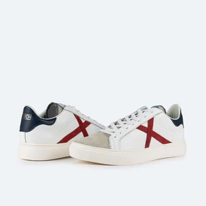 Munich Red 104, Zapatilla Hombre - Blanco/Azul/Rojo - Imagen 1 de 5