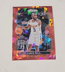 2021-22 Panini Prizm Chris Paul Red Cracked ICE #89 Panini Phoenix Suns - Picture 1 of 2