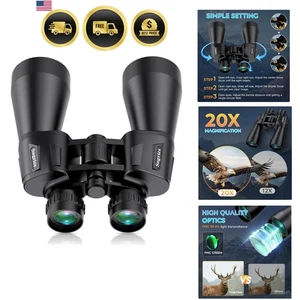 20x60 Binoculars for Adults Waterproof Fog Proof High Powered Bird Watching H... - Picture 1 of 11