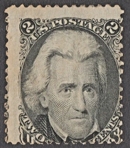 US Sc# 73 *MINT REG H* { 2c BLACK JACK } NATIONAL BANK NOTE OF 1861 CV$ 140.00 - Picture 1 of 4