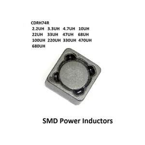 2.2/3.3/4.7/10/22/33/47/56/68-680 UH CDRH74R Shield SMD Power Inductors 7x7x4MM - Picture 1 of 6