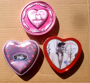 Menge 3 Valentinstag Süßigkeitendosen Elvis Presley Hershey's (leer) - Bild 1 von 4