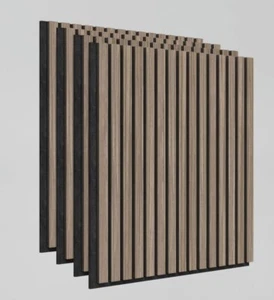 Artika wall acoustic panel oak Finish 23.6 in x 23.6 in(4-PACK) - Picture 1 of 2