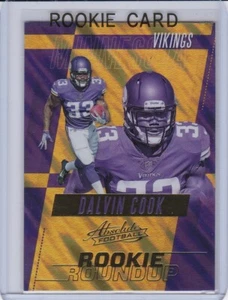 DALVIN COOK ROOKIE CARD Panini Absolute 2017 ROUNDUP Football VIKINGS RC INSERT! - Picture 1 of 2