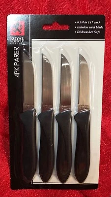 Paquete de 4 cuchillos de pelar Royal Norfolk hoja de acero inoxidable Foto 1 de 2