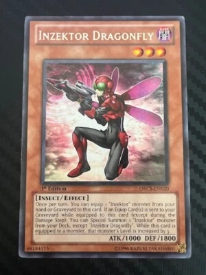 Yugioh Inzektor Dragonfly ORCS-EN020 Rare 1st Edition LP - Image 1 of 2