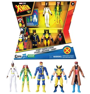 Marvel Studios X-Men '97 Epic Hero Action Figure Ciclope Wolverine Storm Confezione da 5 - Foto 1 di 6