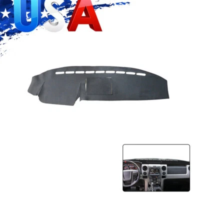 Dashmat Dash Cover Mat Custom Fit for Ford F150 F-150 2009-2014 Dash Mat Carpet Foto 1 de 4