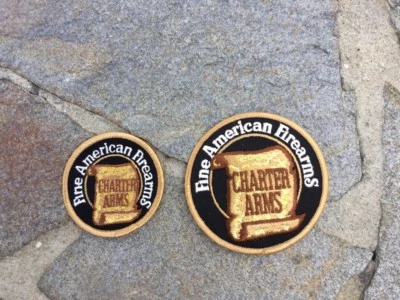 3” & 4” CHARTER ARMS “FINE AMERICAN FIREARMS” Embroidered Patch Patches #P - Image 1 of 2
