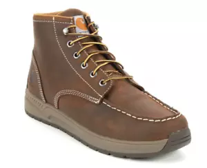 Carhartt Men's Soft Toe Breathable Leather Stitched Moc-Toe Work Shoe CMX4023 - Picture 1 of 4