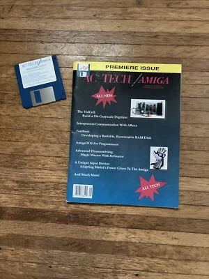 AC's TECH Commodore Amiga Magazine Premiere Issue Volume 1 Number 1 with Disk - Image 1 of 4