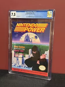 Nintendo Power Magazine #5 CGC 7.5 Ninja Gaiden - NES - Foto 1 di 3