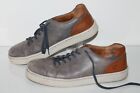 Born Allegheny Luxe Leather Casual Sneakers, #548094, Gray/Brown, Mens Size 10