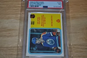 1982 O-PEE-CHEE hockey WAYNE GRETZKY GOAL LEADER #235 graded PSA 7 NM oilers HOF - Picture 1 of 4