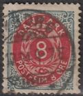 Denmark  1875   8 Ore Good  Used  (Jb13)